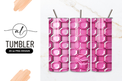 Pink Geometric Pattern with Octagonal and Square Shapes Product Image 1
