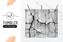 Cracked Concrete Wall Texture with Black Cracks and Gray Product Image 1