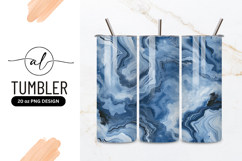 Abstract Blue Agate Stone Texture Seamless Pattern Product Image 1