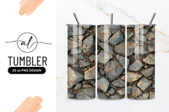 Textured surface of gray and tan rocks and small pebbles Product Image 1