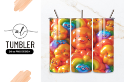 Colorful cartoon characters with smiling faces Product Image 1