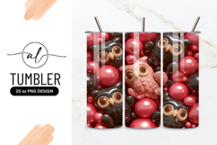 Cartoon Owls and Spheres in Pink and Black Composition Product Image 1