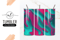 Abstract Pink And Teal Swirl Background Product Image 1
