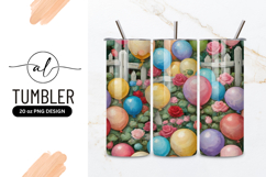 Balloons And Roses Oil Painting Style Garden Product Image 1