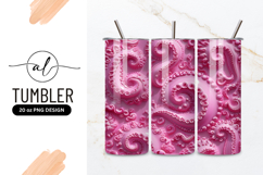 Pink Octopus Tentacles Sweet Candy Texture Tumbler Png Product Image 1