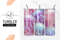 Jellyfish Background Tumbler Png File Product Image 1