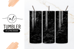 Dark Fur Texture Design Tumbler Png Product Image 1