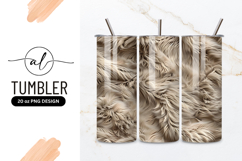 Beige Furry Texture Background Design Tumbler Png Product Image 1