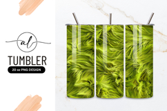 Abstract Green Flowing Lines Tumbler Png Design Product Image 1
