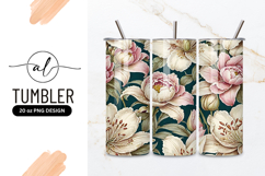 Elegant Floral Pattern With Peonies And Lilies Product Image 1