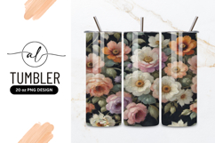 Elegant Floral Arrangement Tumbler Png Image Product Image 1
