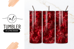Abstract Red Swirl Background Tumbler Png Design Product Image 1