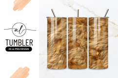 Abstract Golden Fur Pattern Tumbler Png Product Image 1