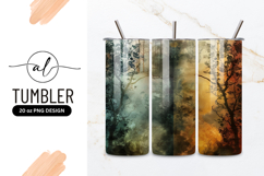 Forest Seasons Digital Art Tumbler Png Product Image 1