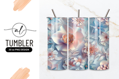 Pastel Floral Arrangement Digital Background Pattern Product Image 1