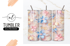Pastel Flowers And Leaves Elegant Seamless Pattern Product Image 1