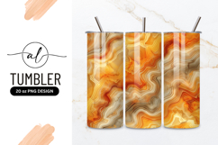 Abstract Agate Texture Background Amber And Cream Product Image 1