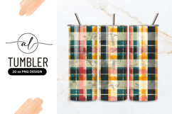 Grunge Plaid Patterned Design Background Tumbler Png Product Image 1
