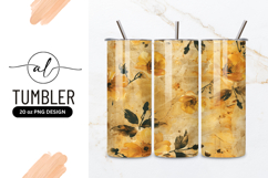Floral Vintage Pattern With Grunge Background Texture Product Image 1