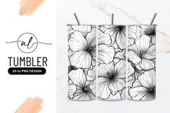 Floral Pattern Black And White Seamless Design Product Image 1