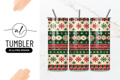 Festive Christmas Sweater Pattern with Snowflakes Product Image 1