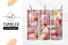 Pink Plumeria Flowers Close Up Arrangement Floral Background Product Image 1