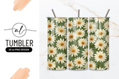 Daisy Flower Pattern with White Petals and Yellow Centers Product Image 1