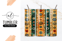 Ethnic Pattern Background With Colorful Motifs Tumbler Product Image 1