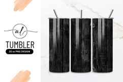 Black Charred Wood Panel Background For Tumbler Png Product Image 1