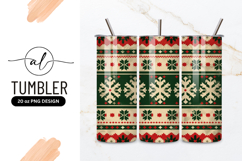 Festive Christmas Pattern Red Green Holiday Theme Product Image 1