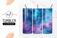 Cosmic Galaxy Background With Stars Tumbler Png Product Image 1