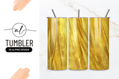 Golden Glittering Fabric Texture For Tumbler Png Product Image 1