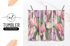 Elegant Tulip Flower Seamless Pattern Design Product Image 1