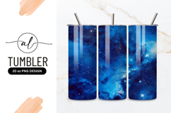 Deep Blue Space Galaxy Tumbler Png Image Product Image 1