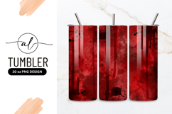 Red Abstract Grunge Background Tumbler Png Product Image 1