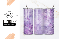 Lavender Floral Texture Background For Tumbler Png Product Image 1