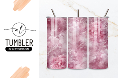 Pink Roses Abstract Grunge Texture Tumbler Png Product Image 1