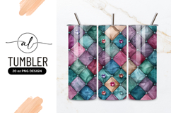 Luxury Colorful Tufted Fabric With Gemstones Product Image 1