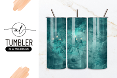 Teal Chandelier Grunge Wall Tumbler Png Image Product Image 1