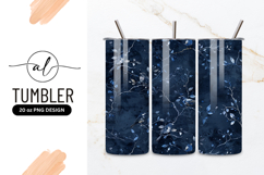 Watercolor Birds on Branches with Leaves in Dark Blue Product Image 1