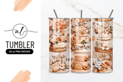 Floral Cake Arrangements with Roses and Butterflies Product Image 1