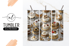 Assortment of Decorated Cakes and Cupcakes on a Wooden Product Image 1