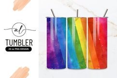 Diagonal Rainbow Stripes with Grunge Texture Product Image 1