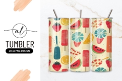 Summer Fruit and Popsicle Pattern with Strawberries Product Image 1