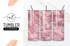 Soft Pink Fur Texture Background with Wavy Strands and Light Product Image 1