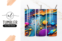 Abstract colorful paint splash with vibrant orange yellow Product Image 1