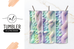 Pastel Knitted Texture with Braided and Woven Patterns Product Image 1