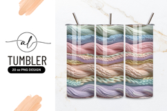 Pastel Knitted Texture Seamless Pattern in Braided Cable Product Image 1