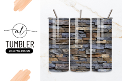 Seamless Stone Wall Texture in Brown Gray and Blue Tones Product Image 1