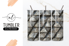 Textured stone tile pattern with geometric shapes and cracks Product Image 1